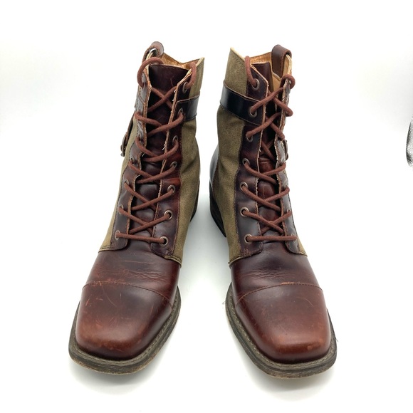 Durango World Traveler Vintage Combat Boots - Picture 8 of 15